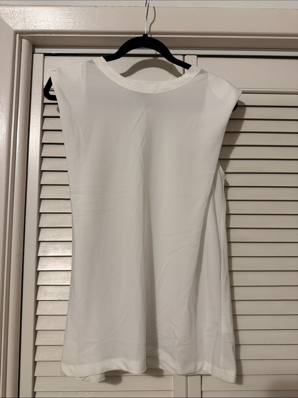 Sleeveless White Top - Clean Minimal Style